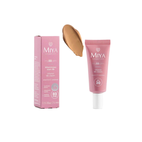 Miya Cosmetics - BB cream mit Vitaminen myBBalm SPF30 - 03: Beige