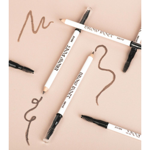 Miyo – Augenbrauenstift mit Pinsel Brow Poet - 01: Wood