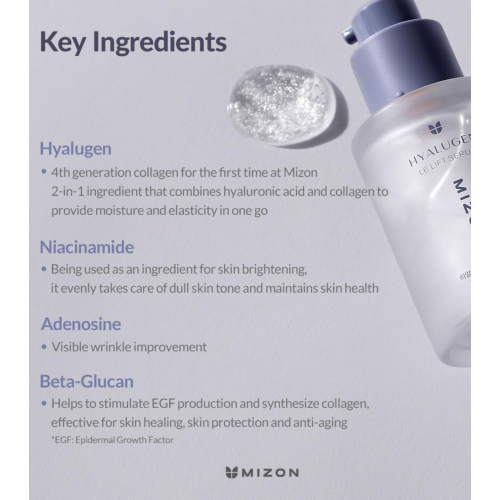 Mizon - *Hyalugen* - Feuchtigkeitsspendendes Gesichtsserum Le Lift Serum