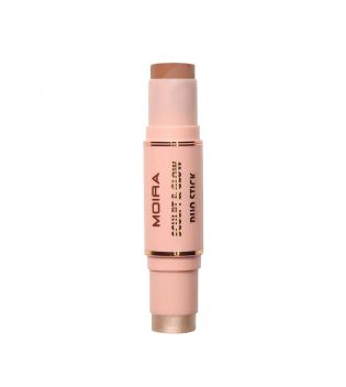 Moira - Sculpt & Glow Contour and Highlighter Duo Stick - 300:  Cool for Summer