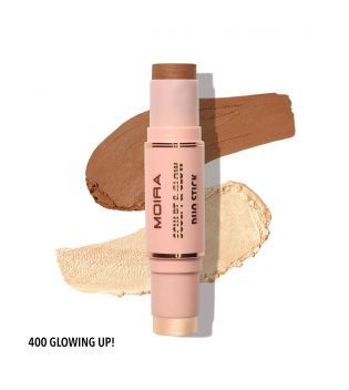 Moira - Sculpt & Glow Contour and Highlighter Duo Stick - 400: Glowing Up!