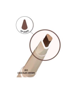Moira - Automatischer Augenbrauenstift Angled Brow - 03: Chocolate Brown