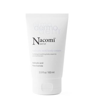 Nacomi - *Dermo* - Reinigende Körpercreme mit Salicylsäure - Zu Akne neigende Haut
