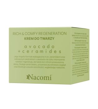 Nacomi - *Rich & Comfy Regeneration* – Regenerierende Gesichtscreme mit Avocado und Ceramiden