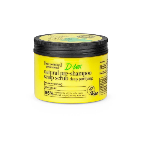 Natura Siberica - *Hair Evolution* - D-tox White Clay Pre-Shampoo Kopfhautpeeling - Tiefenreinigung
