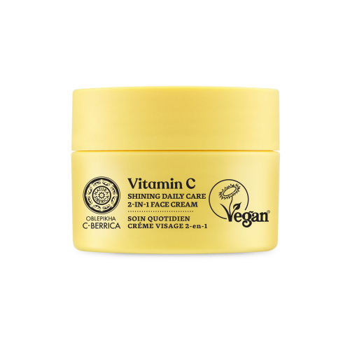 Natura Siberica - *Oblepikha C-Berrica* – Täglich aufhellende Gesichtscreme 2 in 1 Vitamin C