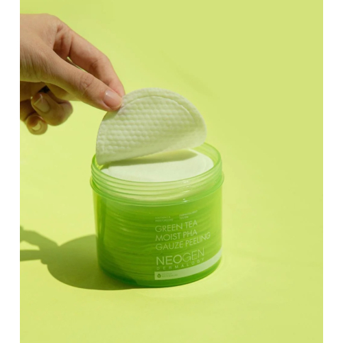 Neogen - Peeling-Pads für das Gesicht - Green Tea Moist Pha Gauze Peeling