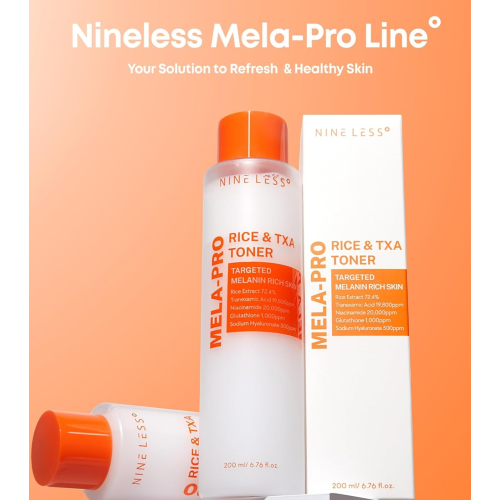 Nineless - *Mela-Pro* - Reis-Gesichtswasser und TXA MELA-PRO