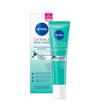 Nivea - *Derma Skin Clear* – Gesichtspeeling für die Nacht – zu Unreinheiten neigende Haut