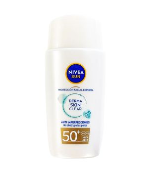 Nivea Sun – Gesichtsschutz gegen Hautunreinheiten – Lichtschutzfaktor 50+: Sehr hoch
