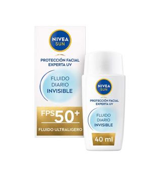 Nivea Sun – Unsichtbarer täglicher flüssiger Gesichtssonnenschutz – Lichtschutzfaktor 50+: Sehr hoch
