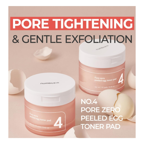 Numbuzin - Toner-Pads Pore Zero Peeled Egg