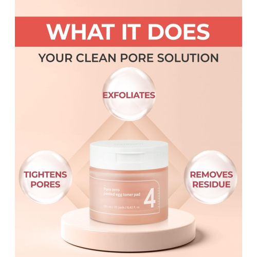 Numbuzin - Toner-Pads Pore Zero Peeled Egg