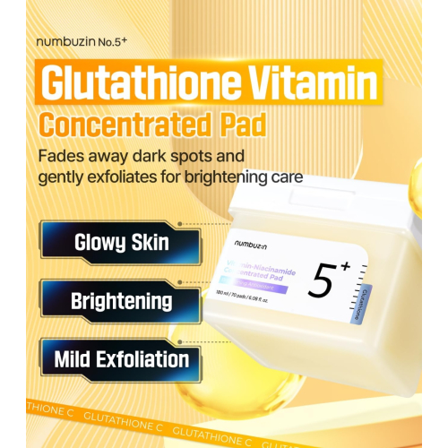 Numbuzin - Konzentrierte Pads No.5+ Vitamin-Niacinamide