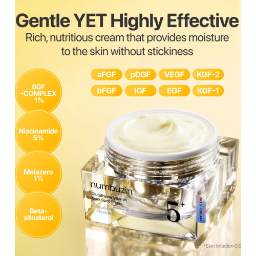 Numbuzin - Gesichtscreme No.5+ Glutathione Vitamin Dark Spot