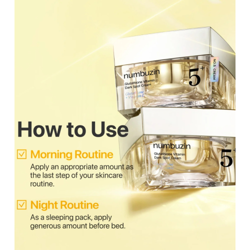 Numbuzin - Gesichtscreme No.5+ Glutathione Vitamin Dark Spot