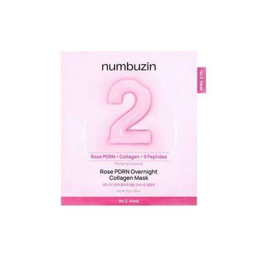 Numbuzin - Nachtgesichtsmaske No.2 Rose PDRN Overnight Collagen