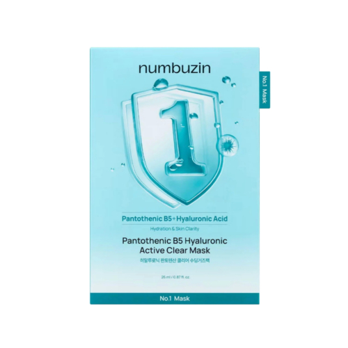 Numbuzin - Feuchtigkeitsspendende Gesichtsmaske No.1 Pantothenic B5 Hyaluronic Active Clear