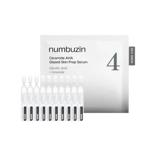 Numbuzin - Peeling-Serum in Ampullen No.4 ceramidas y AHA Glazed Skin Prep - 10ea
