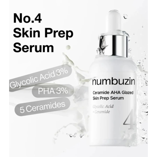 Numbuzin - Peeling-Serum Nr. 4 mit Ceramiden und AHA Glazed Skin Prep
