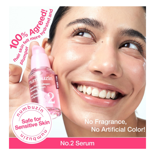 Numbuzin - Aufpolsterndes Serum No.2 Rose PDRN Collagen Plumping