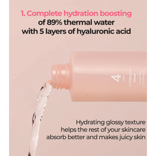 Numbuzin - Feuchtigkeitsspendendes Gesichtswasser No.4 Hydrating Glow Mineral