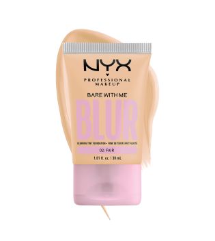 Nyx Professional Makeup – Blurring Foundation Bare With Me Blur Skin Tint - 02: Fair