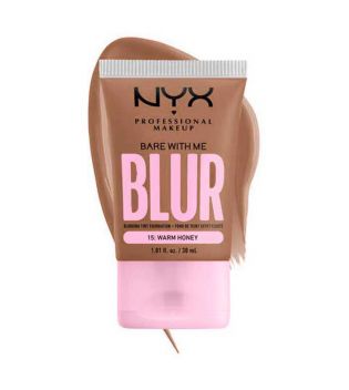 Nyx Professional Makeup – Blurring Foundation Bare With Me Blur Skin Tint - 15: Warm honey