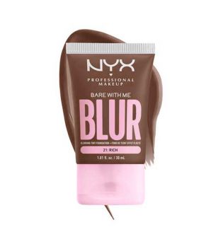 Nyx Professional Makeup – Blurring Foundation Bare With Me Blur Skin Tint - 21: Rich