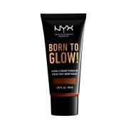 Nyx Professional Makeup - Born to Glow! Foundation - BTGRF22.7: Deep Walnut