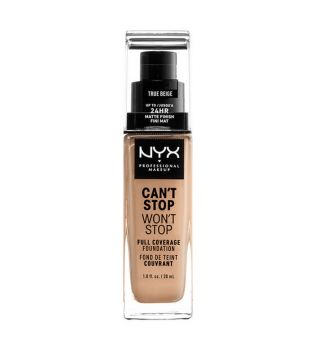 Nyx Professional Makeup - Can't Stop won't Stop Foundation - CSWSF08: True beige