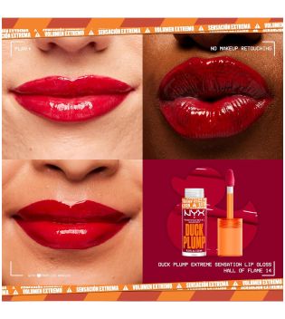 Nyx Professional Makeup – Volumengebender Lipgloss Duck Plump - 14: Hall Of Flame