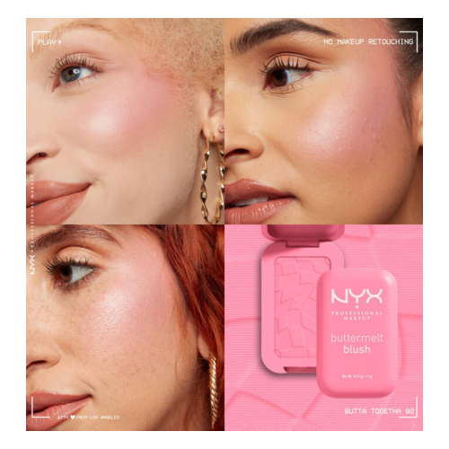 NYX Professional Makeup - Puderrouge Buttermelt - 02: Butta Together