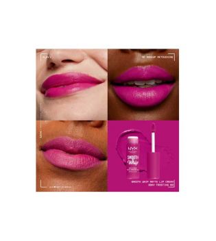 Nyx Professional Makeup – Flüssiger Lippenstift Smooth Whip Matte Lip Cream - 09: Bday Frosting