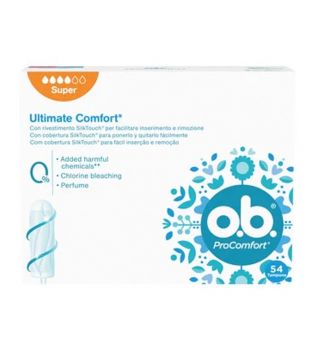 ob - ProComfort Ultimate Comfort Super Tampons - 54 Count