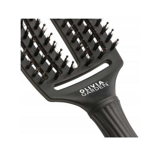 Olivia Garden – Haarbürste Fingerbrush Combo Medium - Full Black Medium