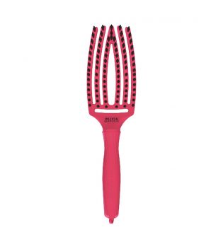 Olivia Garden – Haarbürste Fingerbrush Combo Medium - Hot Pink