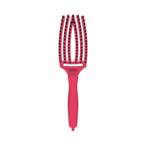 Olivia Garden – Haarbürste Fingerbrush Combo Medium - Hot Pink