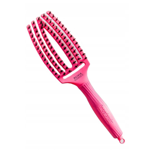 Olivia Garden – Haarbürste Fingerbrush Combo Medium - Hot Pink
