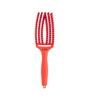 Olivia Garden - Haarbürste Fingerbrush Combo Medium - Neon Orange