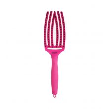 Olivia Garden - *Think Pink* – Haarbürste Fingerbrush Combo Medium - Neon Pink