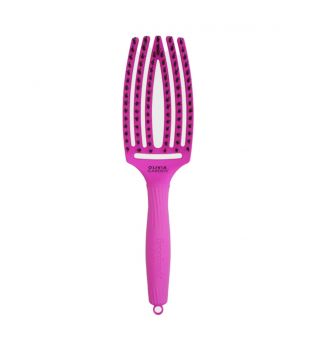 Olivia Garden - *Think Pink* - Haarbürste Fingerbrush Combo Medium - Neon Purple
