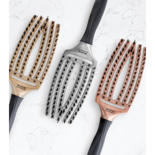 Olivia Garden – *Trinity* – Haarbürste Fingerbrush - Bronze