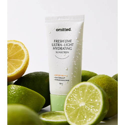 Omitted - Sonnenschutz fürs Gesicht Fresh Lime Ultra Light & Hydrating SPF50+ PA++++