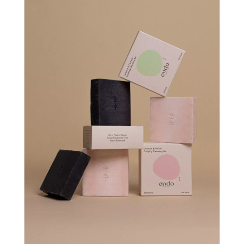 Ondo Beauty 36.5 - Syndet fester Gesichtsreiniger 70 g - Galmei und Haferflocken