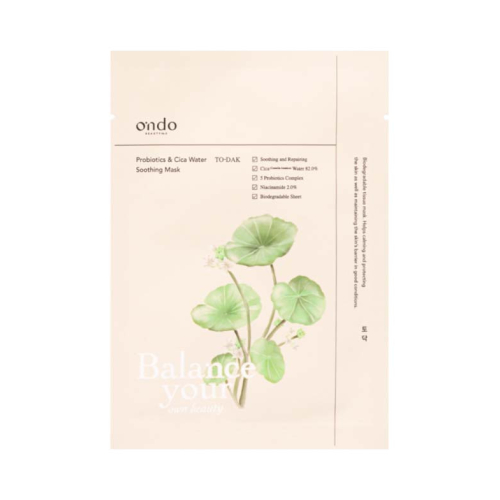 Ondo Beauty 36.5 - To Dak Probiotika & Cica Wasserberuhigende Maske
