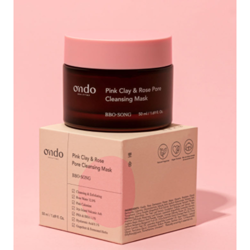 Ondo Beauty 36.5 - Reinigungsmaske BBO-Song Pink Clay & Rose Pore