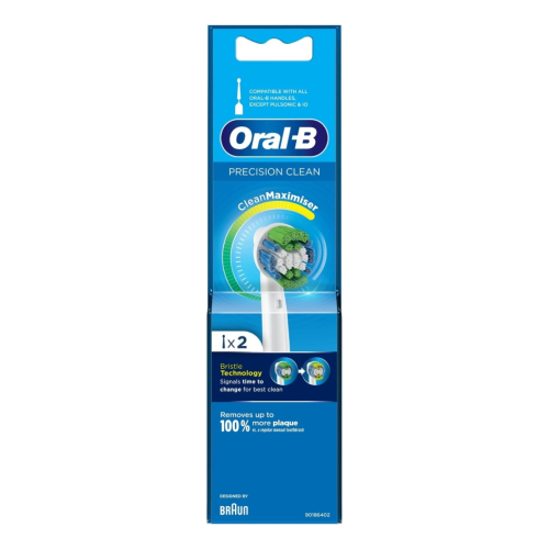Oral B - Ersatz für elektrische Zahnbürste Precision Clean 2 Einheiten