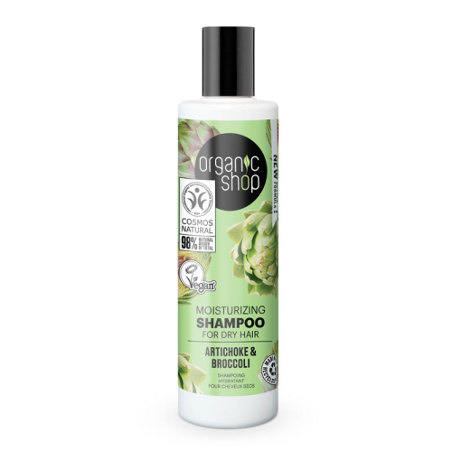 Organic Shop - Feuchtigkeitsspendendes Shampoo für trockenes Haar - Artischocke und Brokkoli