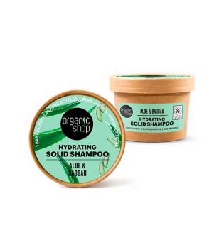 Organic Shop - Feuchtigkeitsspendendes festes Shampoo - Aloe und Baobab